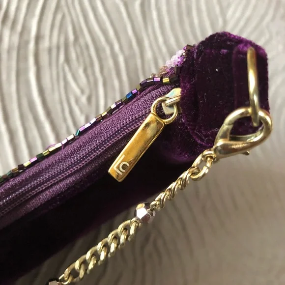 🎉🌹HP🌹🎉Liz Claiborne Beaded Evening Hand Purse - Picture 5 of 10